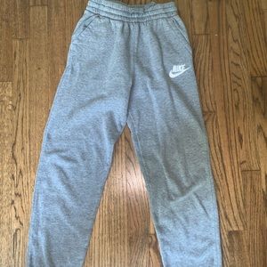 Grey Nike sweatpants